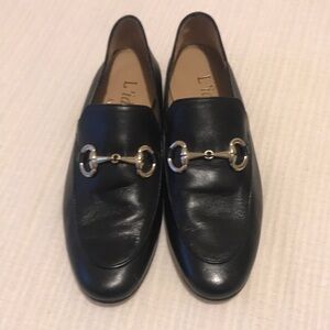 Loro Piana Black Leather Men's Loafers